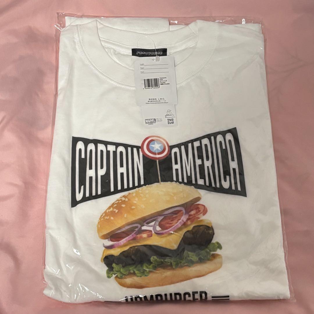 キャプテン・アメリカ ハンバーガー　Tシャツ&紙袋セット パニカム
