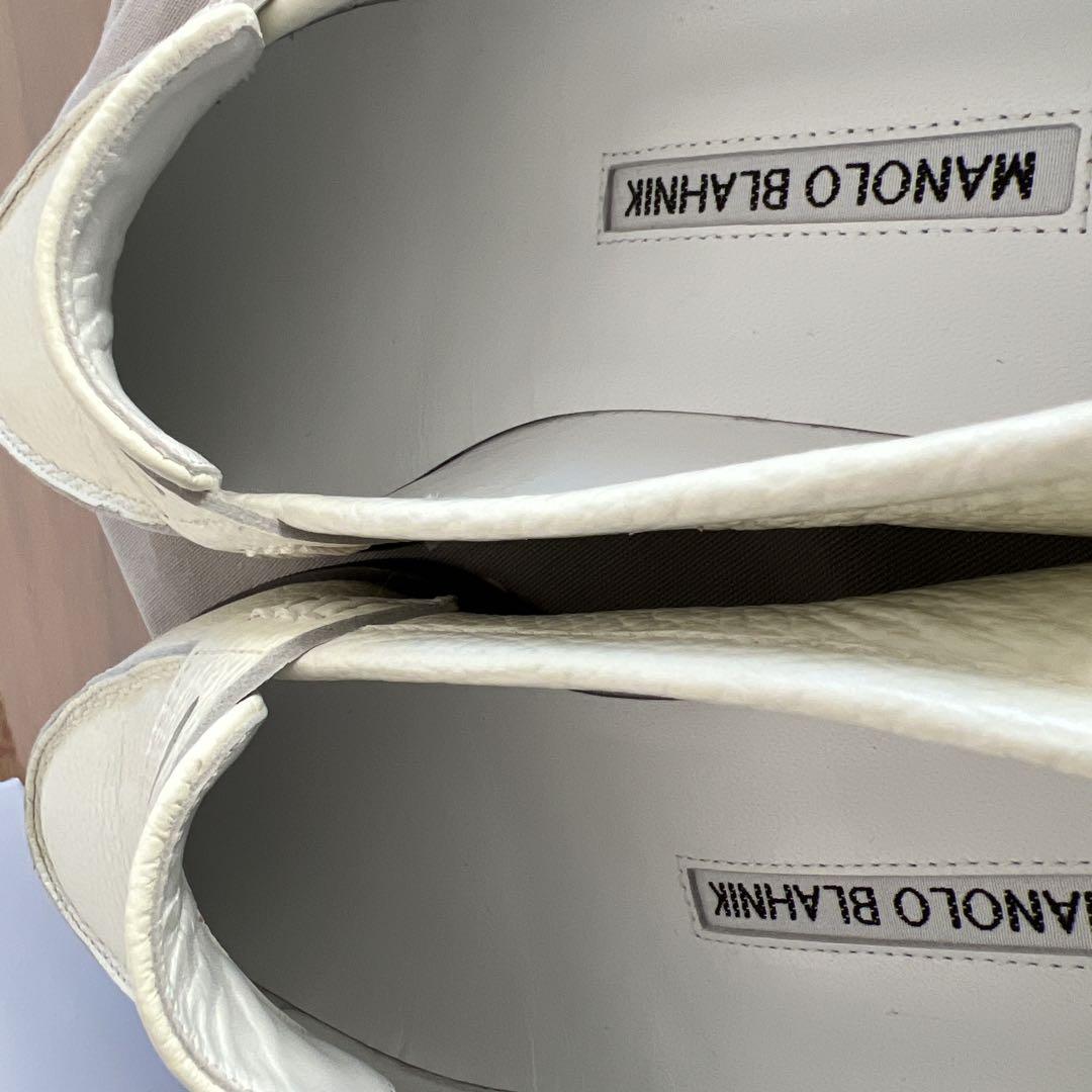 ＊専用＊　　MANOLO BLAHNIK ホワイト ローファー