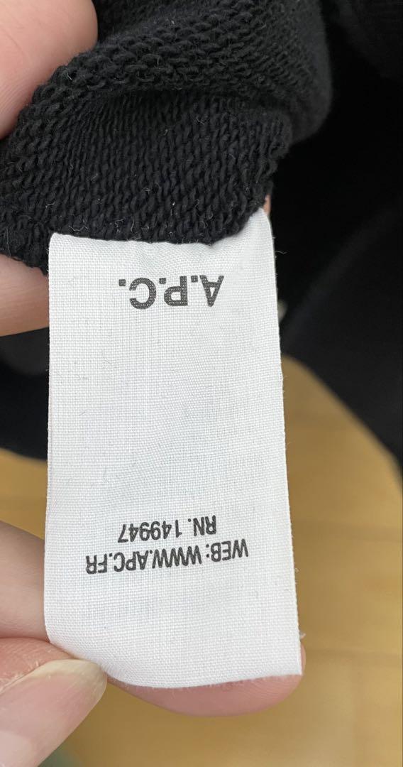 Sacai サカイ A.P.C. コラボ ロゴ クルーネック スウェットシャツ