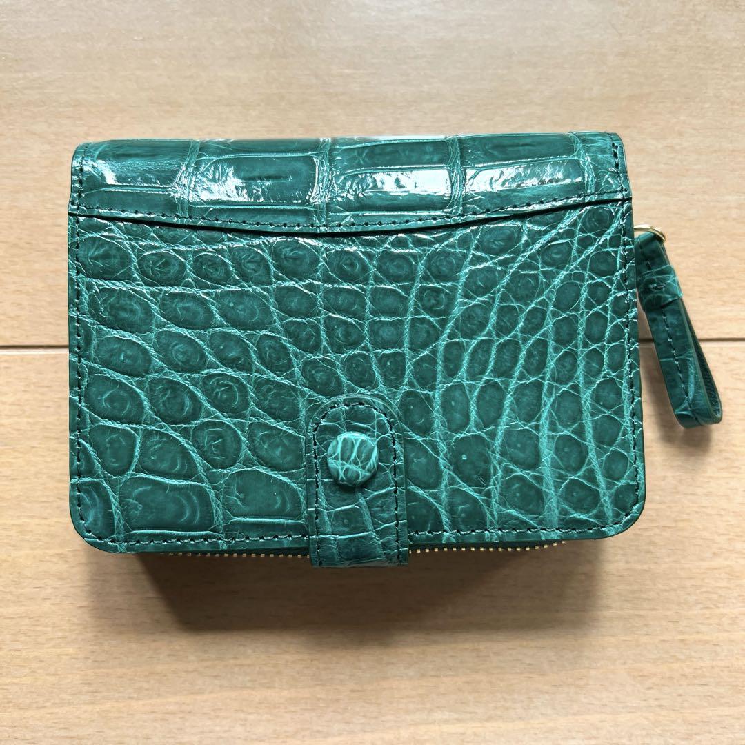 dinos 婦人雑貨 ミニ財布 クロコダイル 財布 レザー レディース