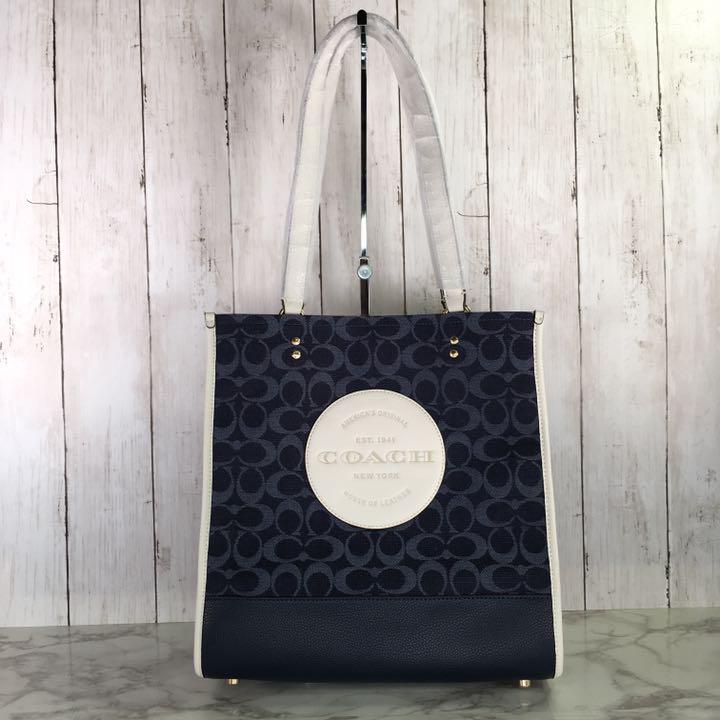 新品 COACH コーチ トートバッグ シグネチャー デニム ☆