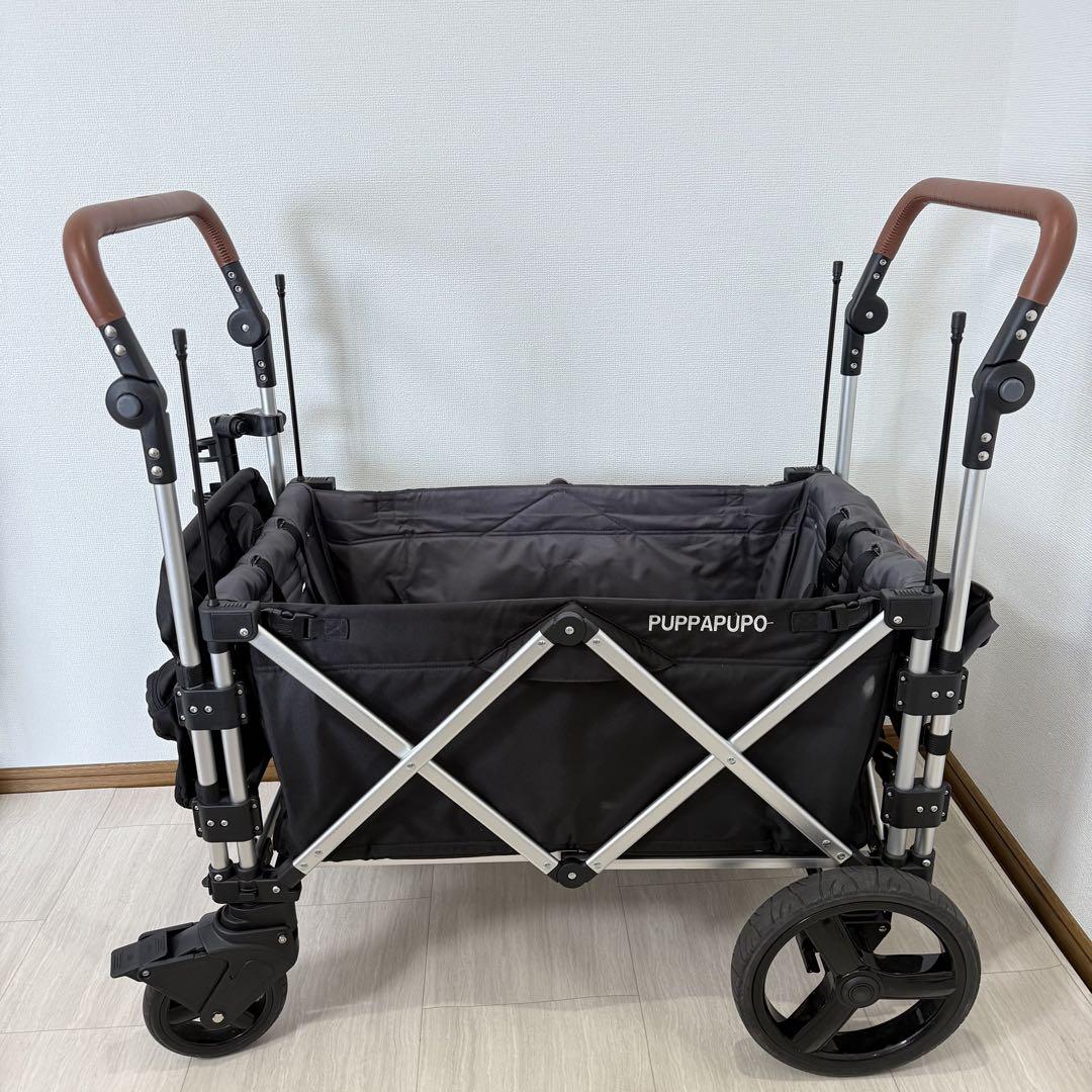 美品KEENZ×PUPPAPUPO ストローラーワゴン ベビーカーキャリーワゴン