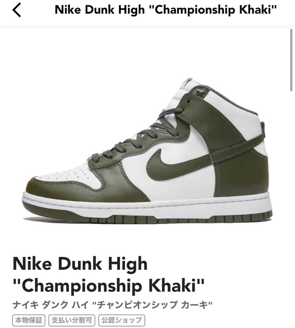 Nike Dunk HI championship khaki