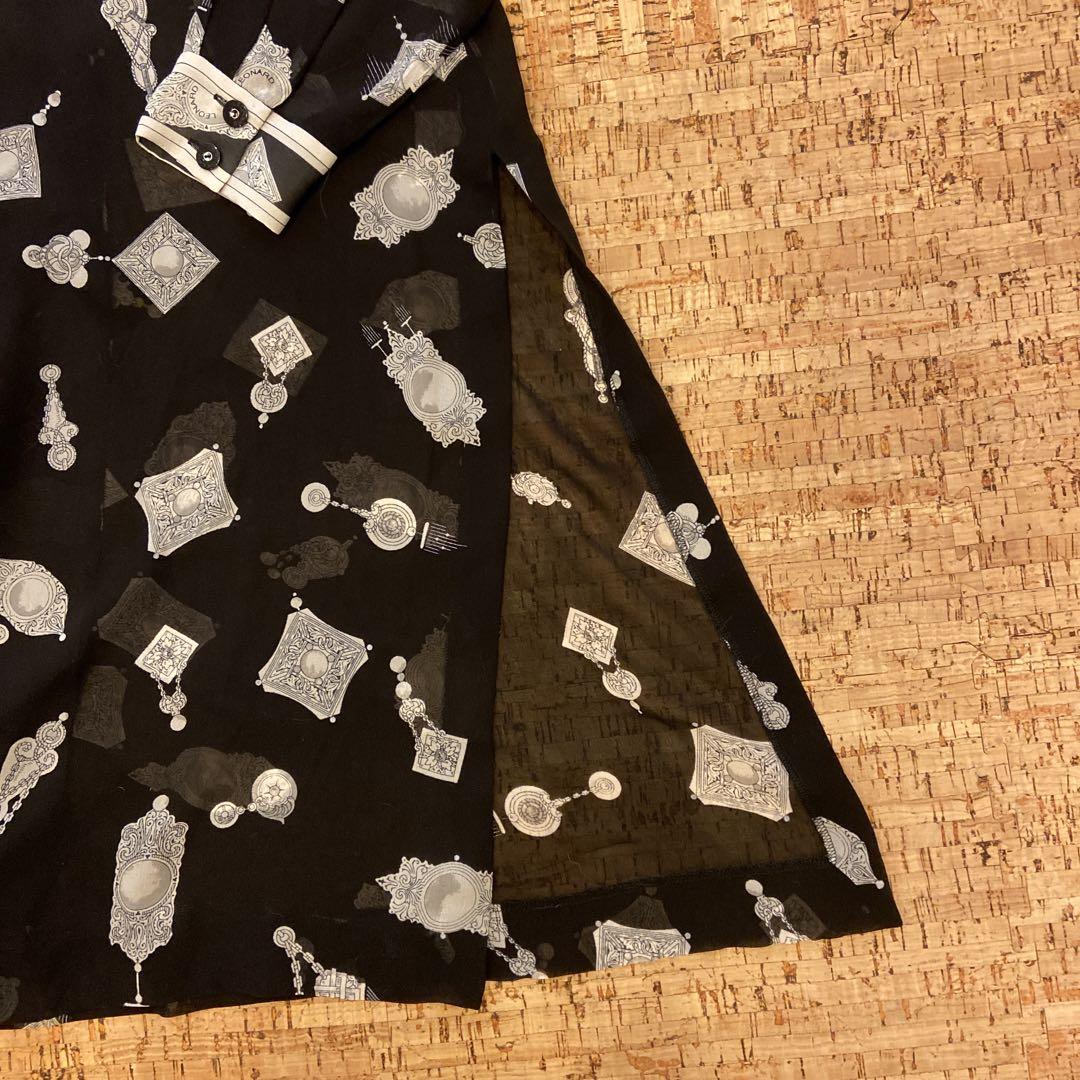 レオナール シルクロングシャツ