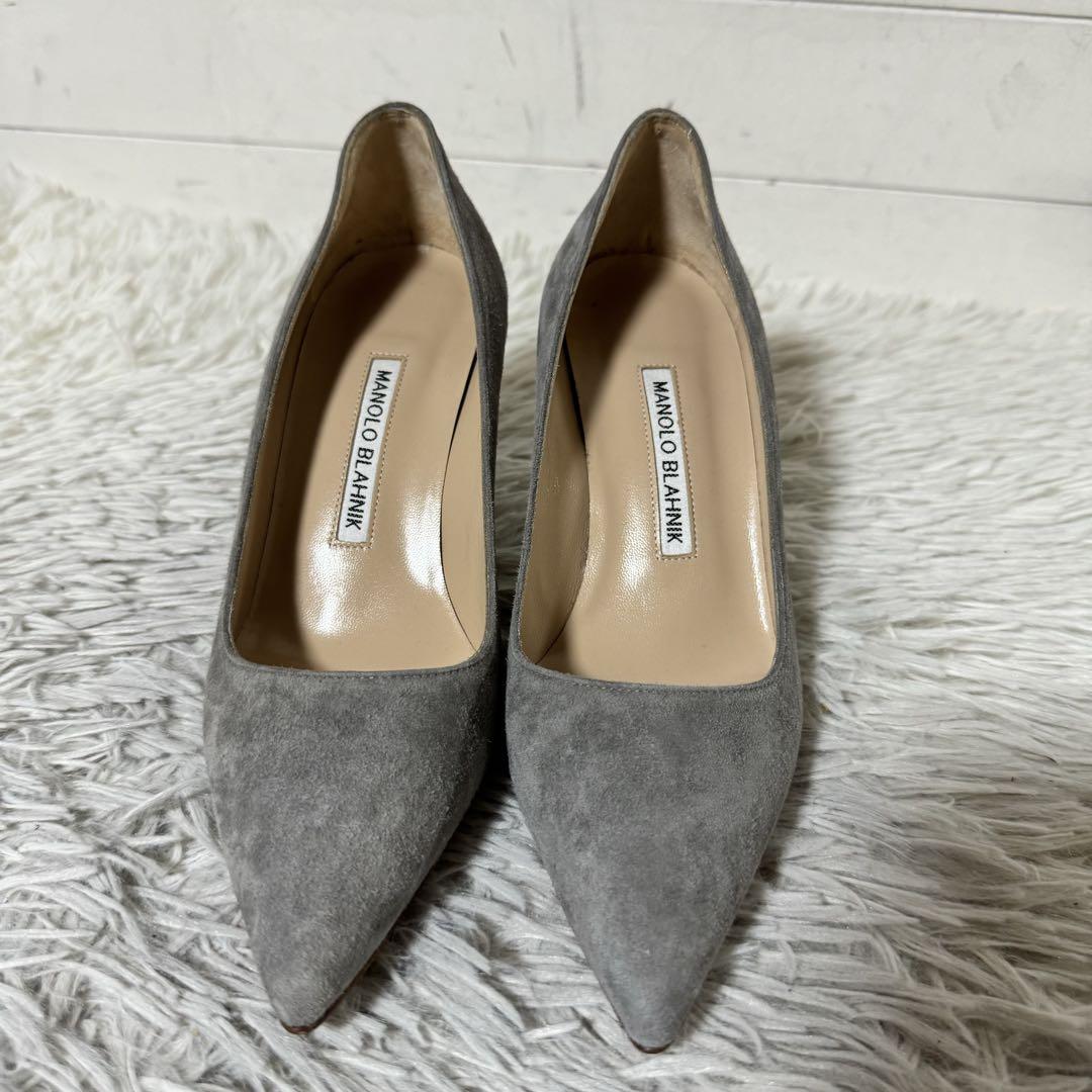 未使用級✨MANOLO BLAHNIK マノロブラニク　キエッタ　スエード　灰色