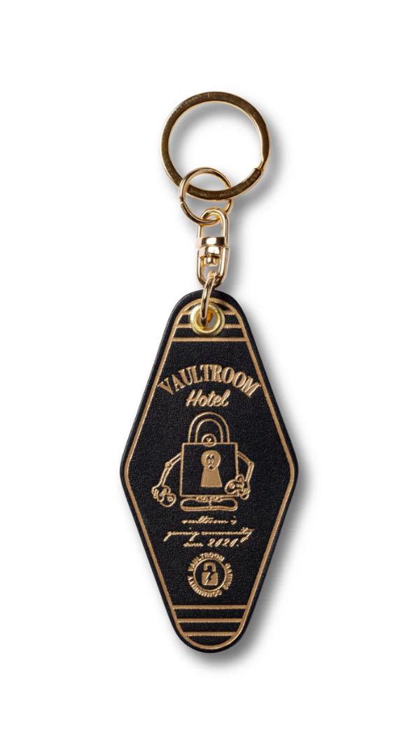 小物 vaultroom LEATHER HOTEL KEYCHAIN