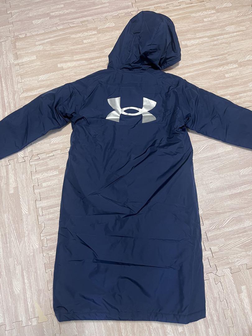 キッズ150 Under Armour ベンチコート ネイビー/ピンク