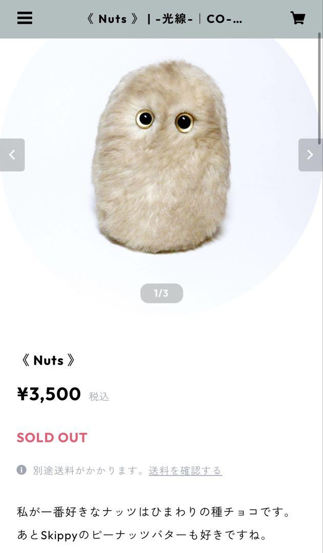 -光線- co-sen ぬいぐるみ Kiwi Nuts