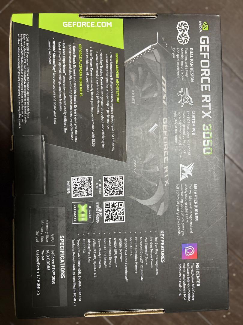 天*堂様 MSI GeForce RTX 3050 6GB GDDR6