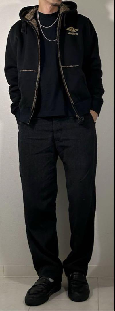 90s〜 umbro black boa hoodie parka