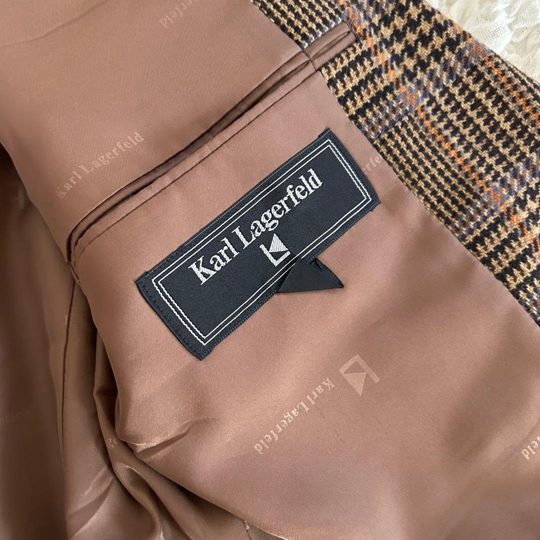 Karl Lagerfeld チェック柄 テーラードジャケット