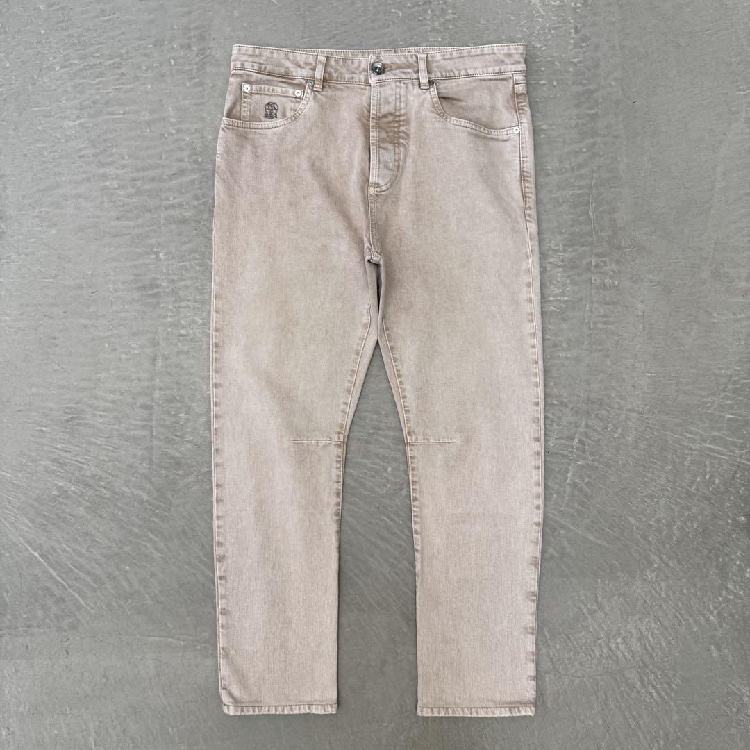 n*o様 【美品】 ブルネロクチネリ デニムパンツ コットン ベージュ 46