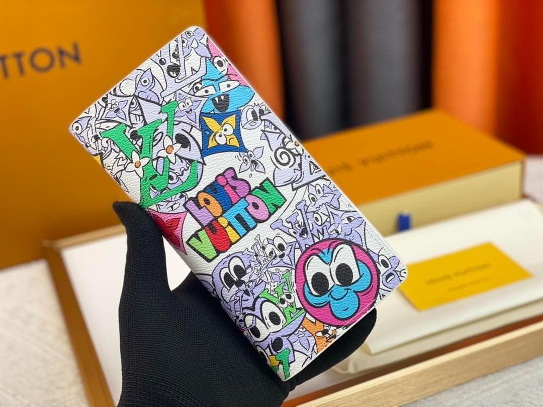 美品✨人気 希少Louis Vuitton 長財布 カラフルアート