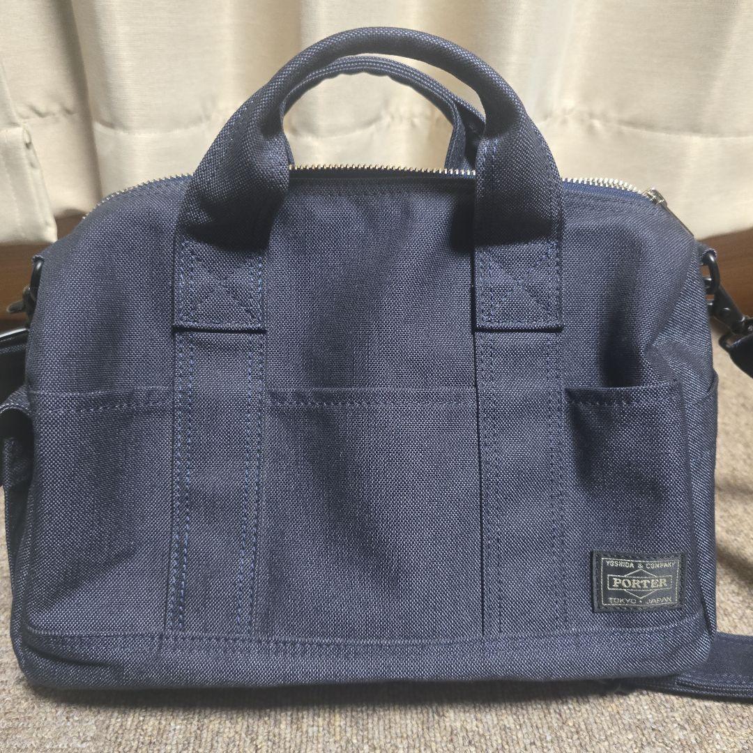PORTER スモーキー ネイビー ショルダー ドクターズ ボストン バッグ