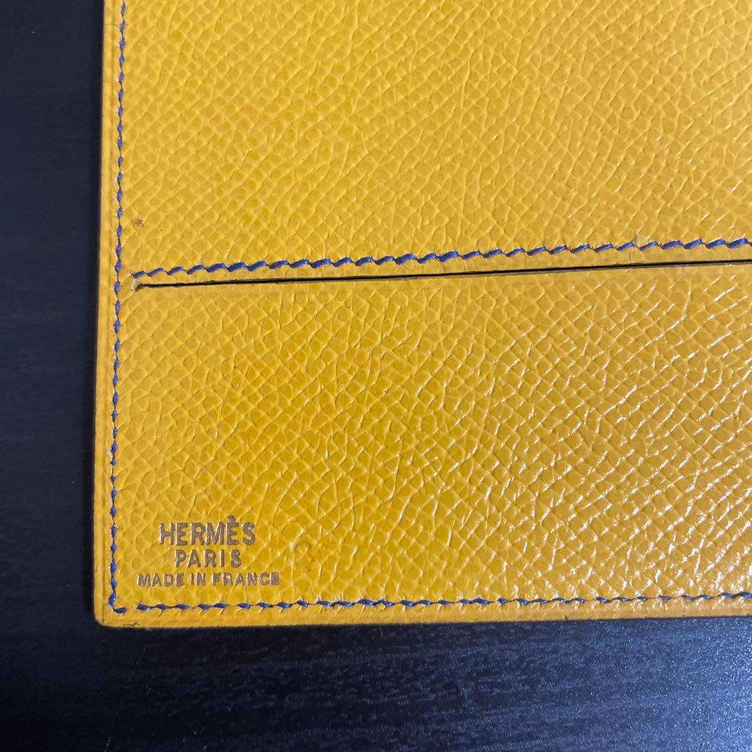 ネイビー イエローHERMES