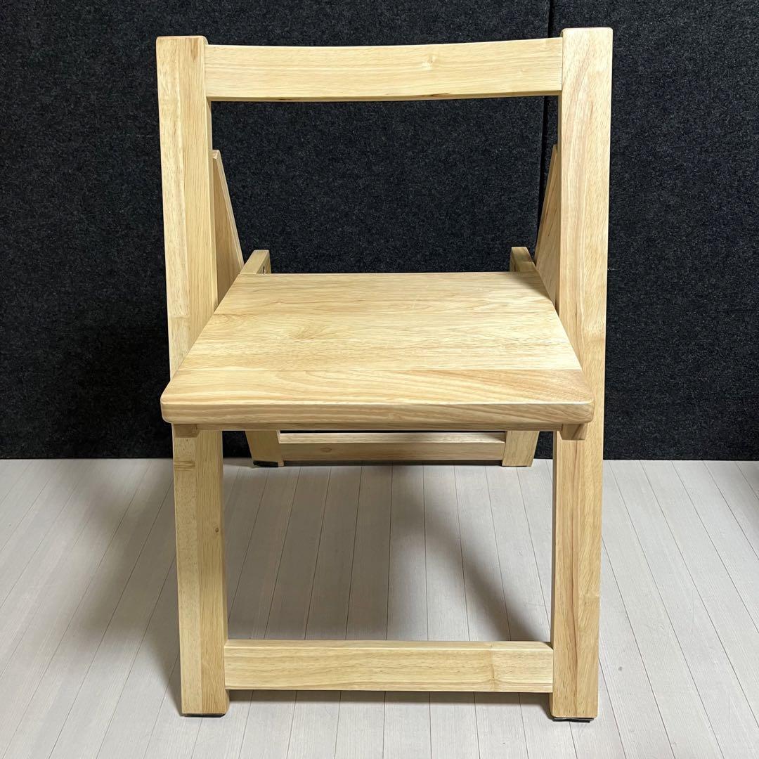 木製　折りたたみチェア　Goethe ゲーテ　4脚　ダイニングチェア　無垢材
