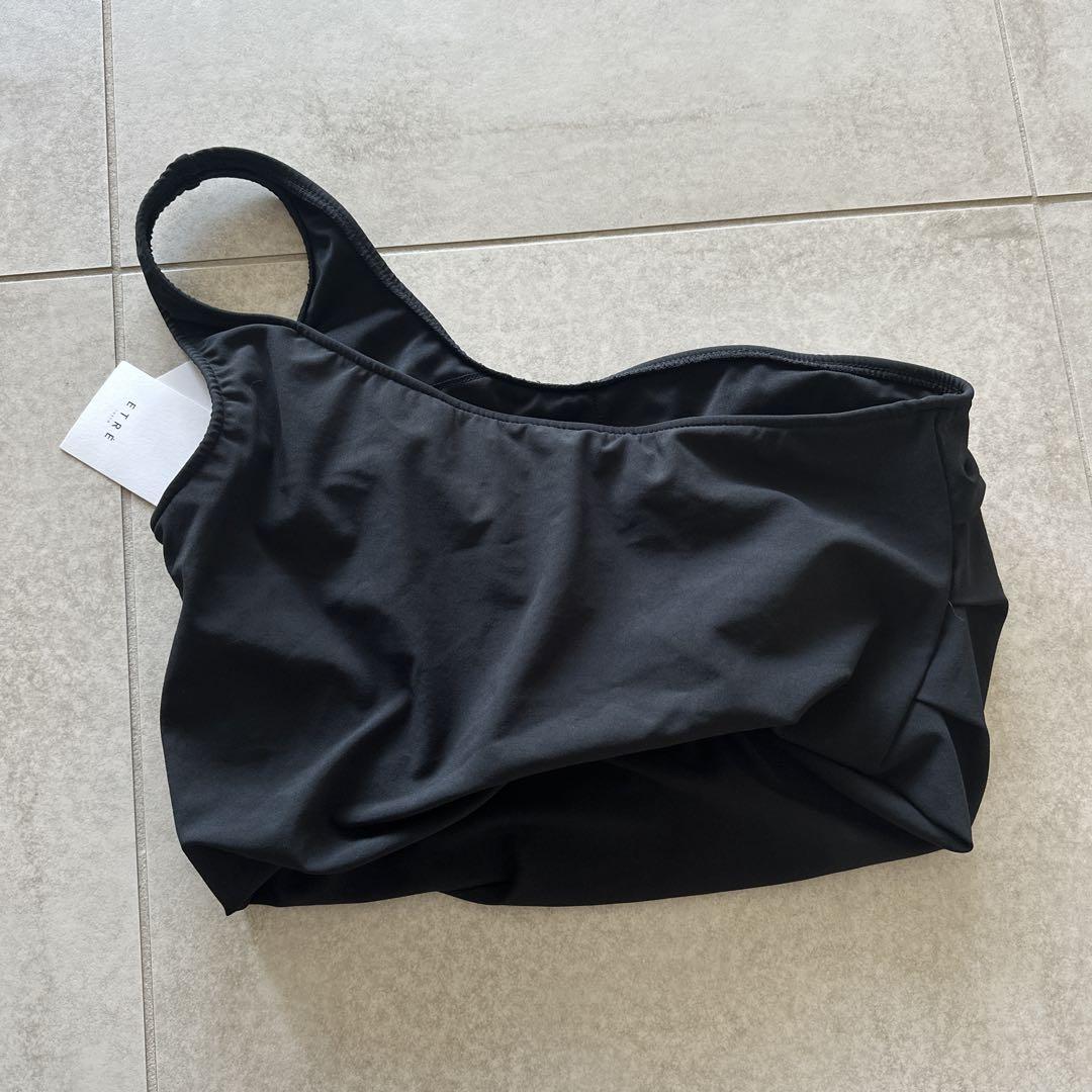 新品未使用　ETRE 水着　ワンショルダートップス　黒