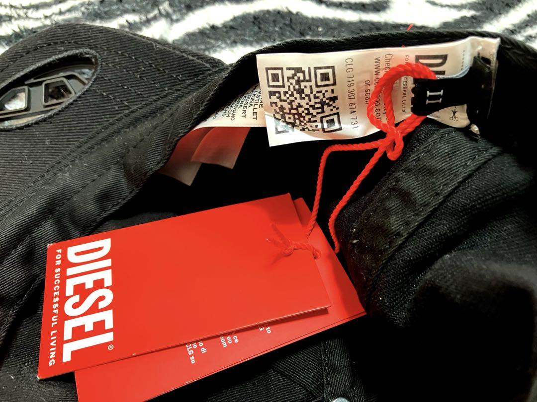 *Diesel*カットアウト ロゴディテール ベースボールキャップ 2色 新品！ Diesel カットアウト ロゴ ディテール ベースボール キャップ