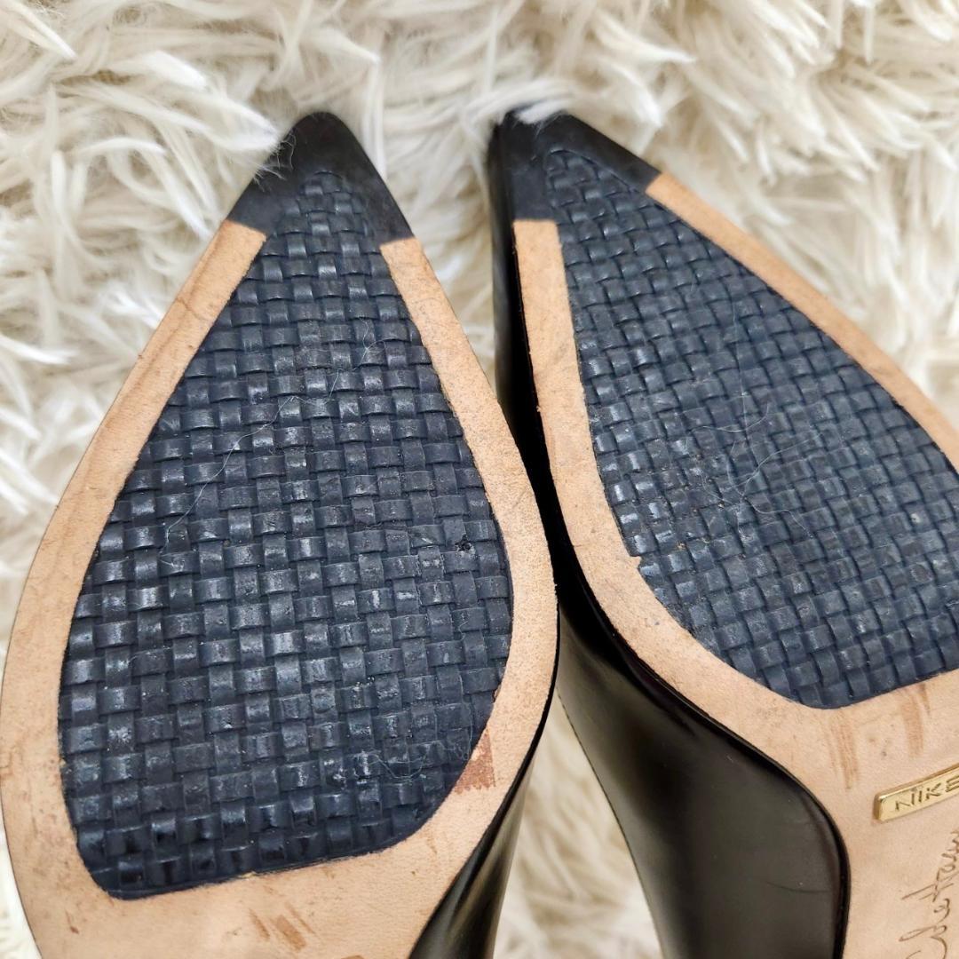 美品　COLE HAAN　ポインテッドトゥ　レザー　パンプス　フォーマル　上品