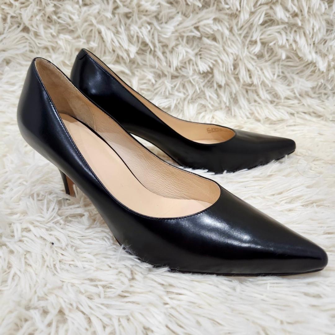 美品　COLE HAAN　ポインテッドトゥ　レザー　パンプス　フォーマル　上品