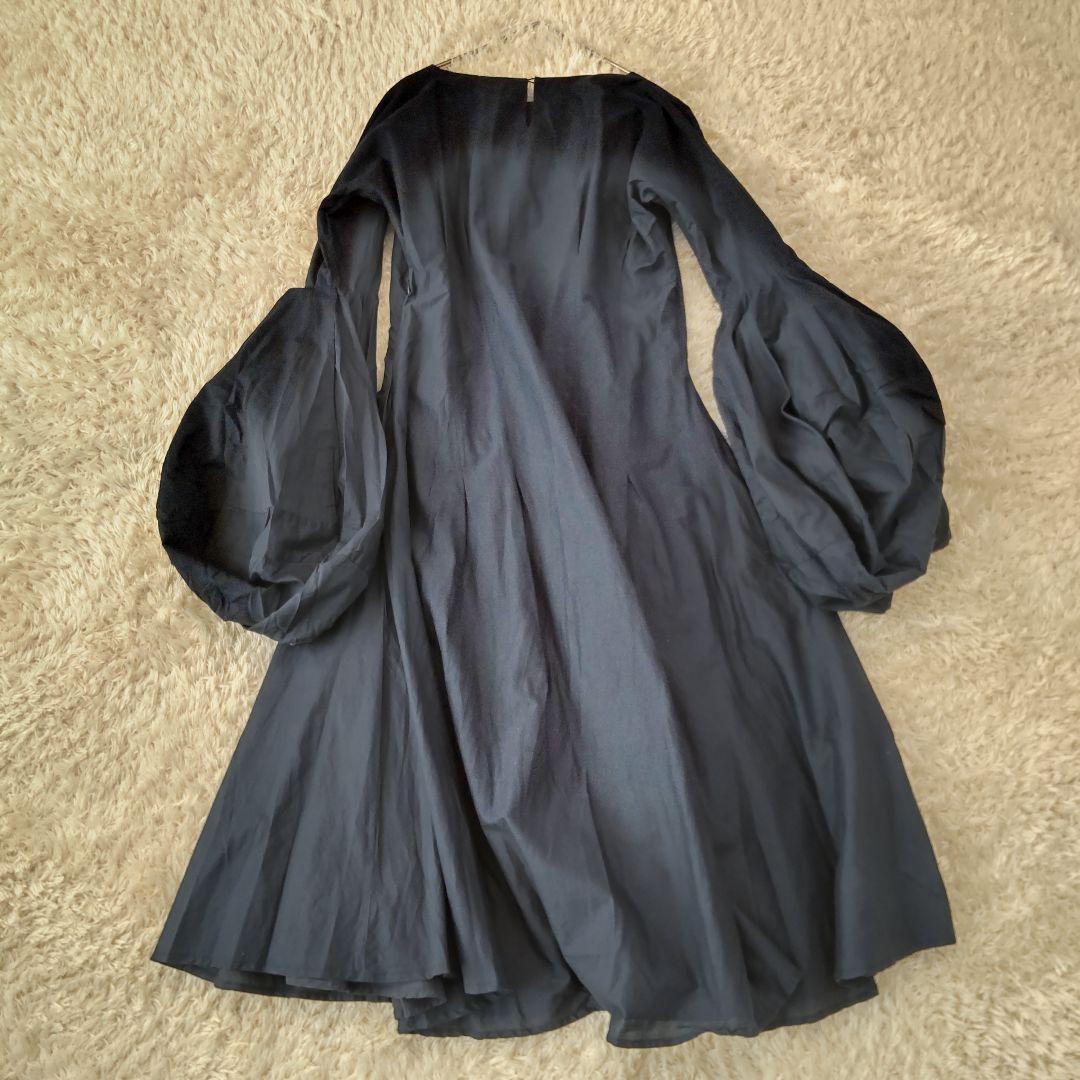 22SS美品 マーレット ARASHIYAMAボリュームスリーブ ワンピース