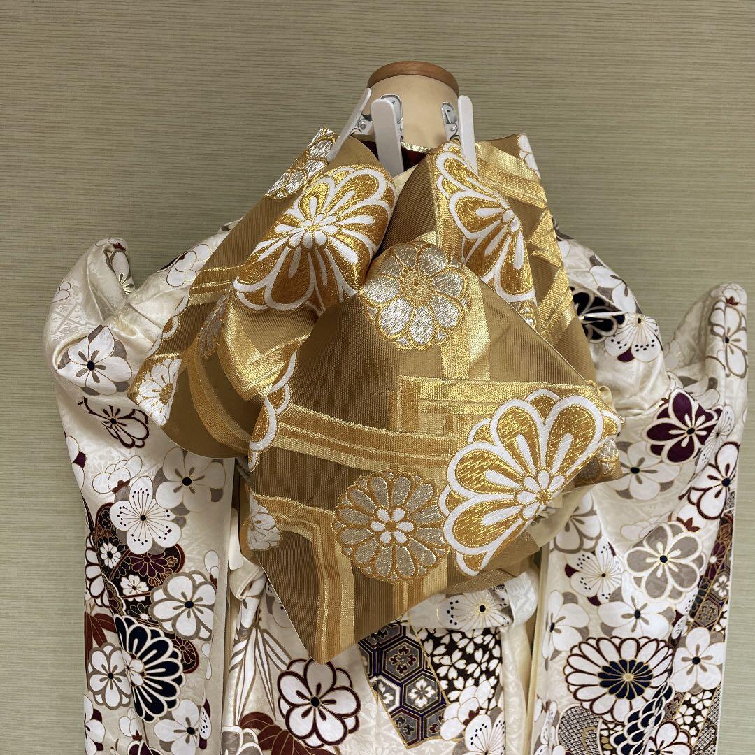 生成り　上品な古典振袖フルセット 生成り上品な古典振袖フルセット