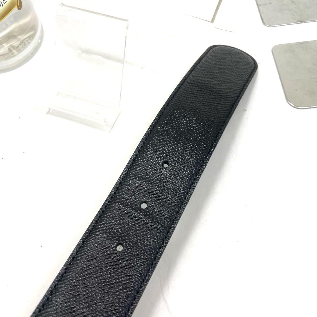 BVLGARI ブルガリ ベルト レザー ブラック黒 シルバー金具