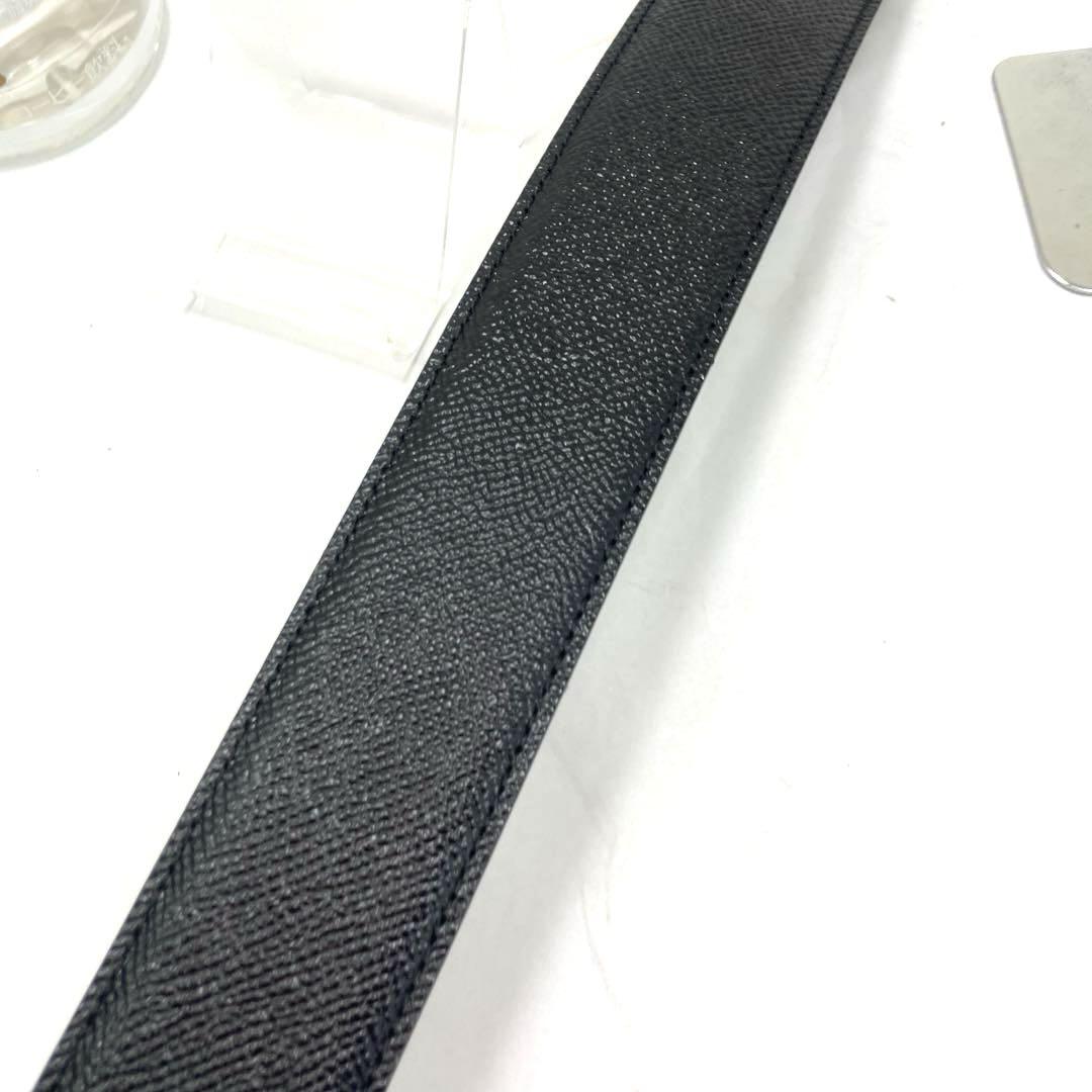BVLGARI ブルガリ ベルト レザー ブラック黒 シルバー金具