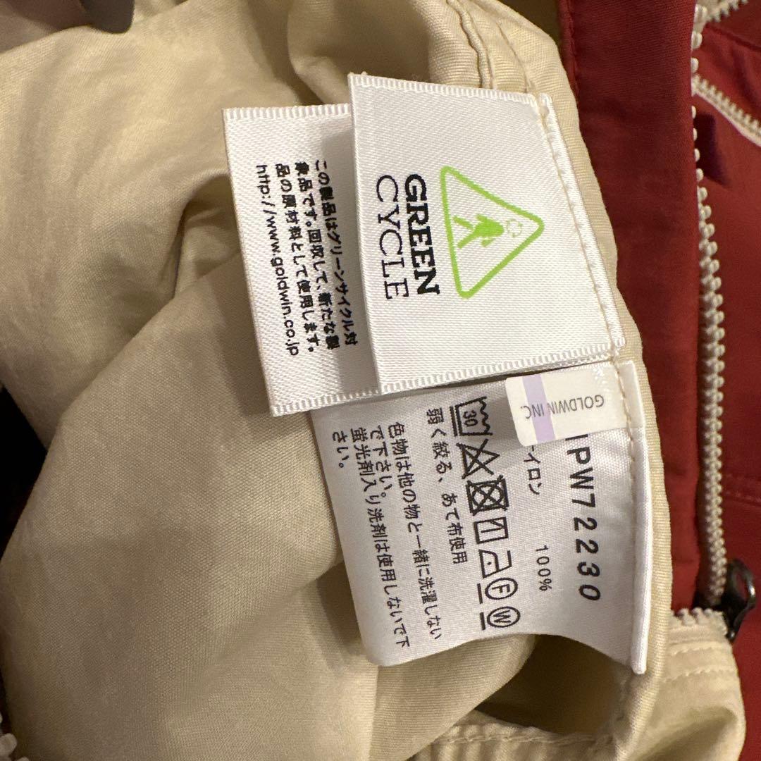 FACE コンパクトジャケットS赤茶アウトドア