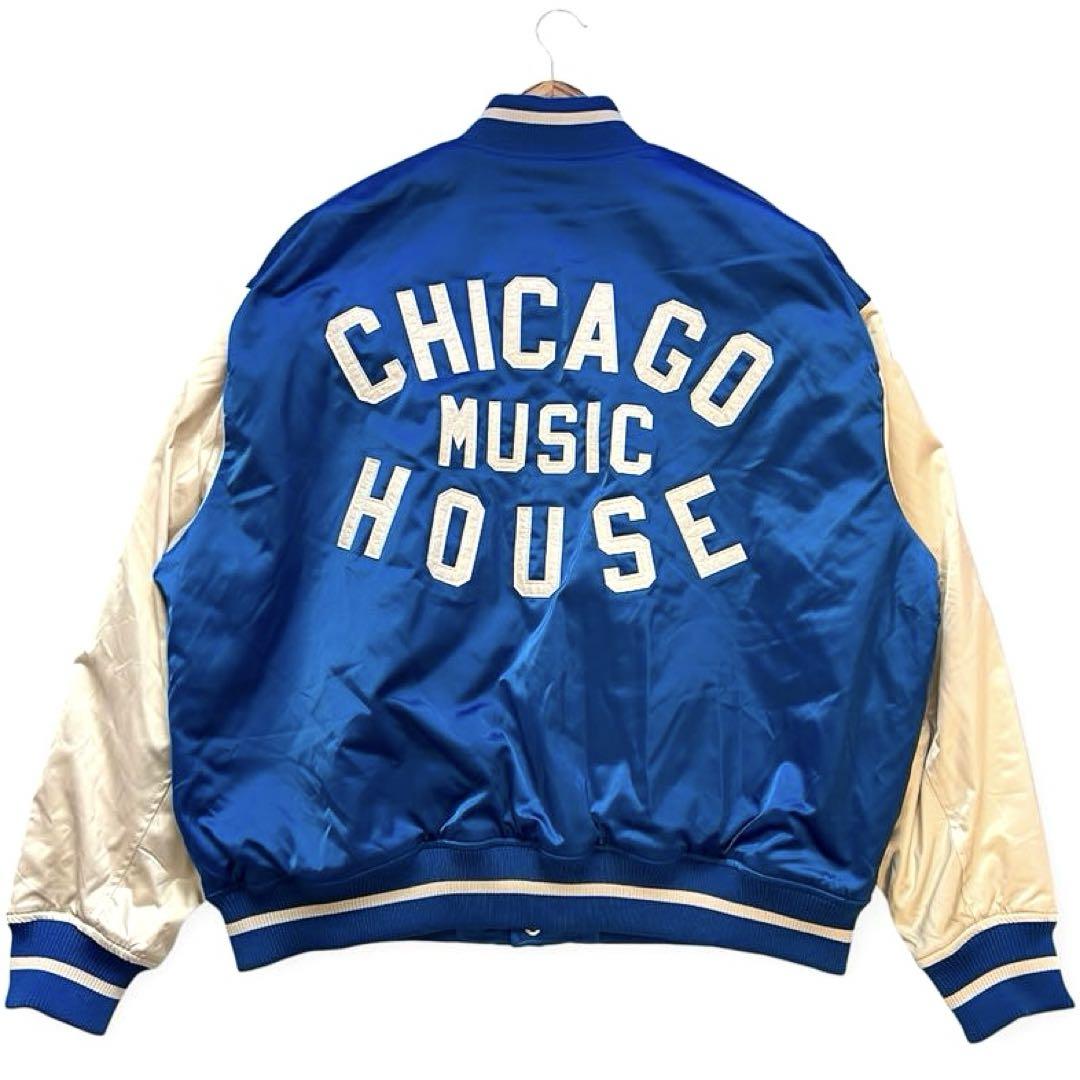 在庫処分 半額 超美品】限定廃盤 サテン コラボ H&M×シカゴハウスミュージック ジャケット・アウター