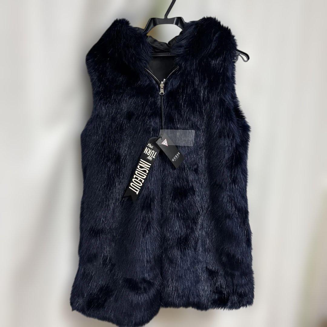 【美品】 目の覚めるような濃紺のファーベストGUESS ファーベスト 【美品】 目の覚めるような濃紺のファーベストGUESS ファーベスト