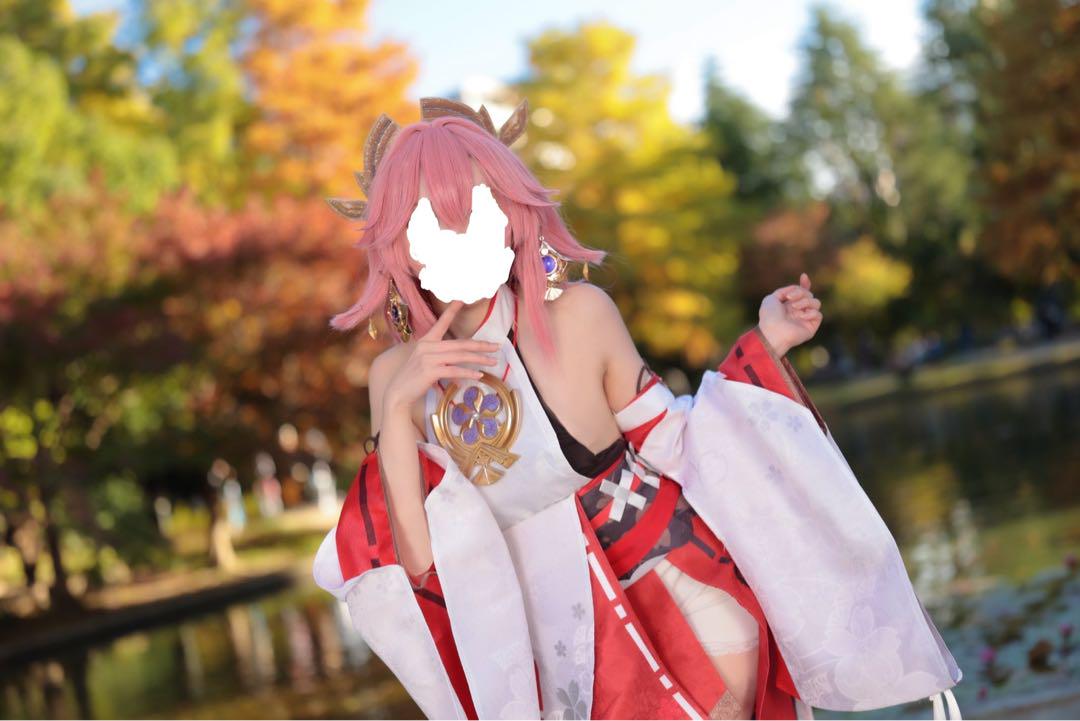 原神　八重神子　コスプレ　フルセット