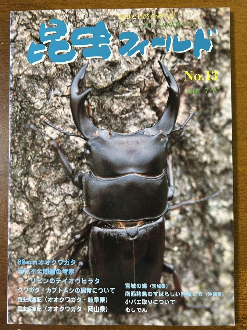 昆虫フィールドNo.1(創刊号)〜No.17 １７冊 くぬぎ出版　クワガタ雑誌