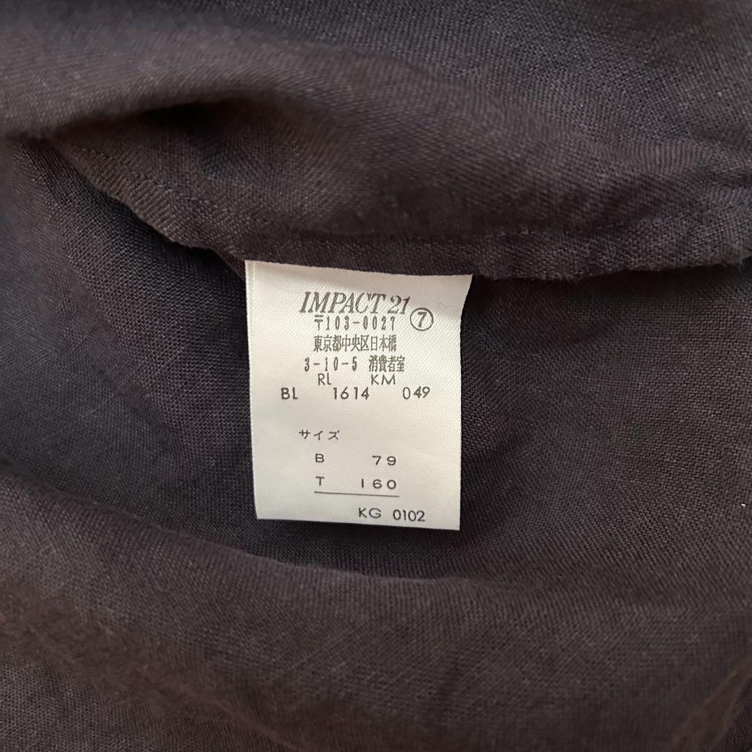 美品 90s Ralph Lauren 五分袖BDリネン シャツ ネイビー