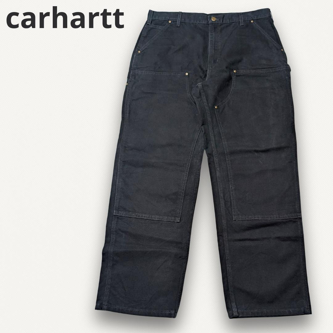 てっか様フォロー割　カーハート ダブルニー ペインター ブラック Carhartt カーハート メンズ ダブルニー ダック ペインター