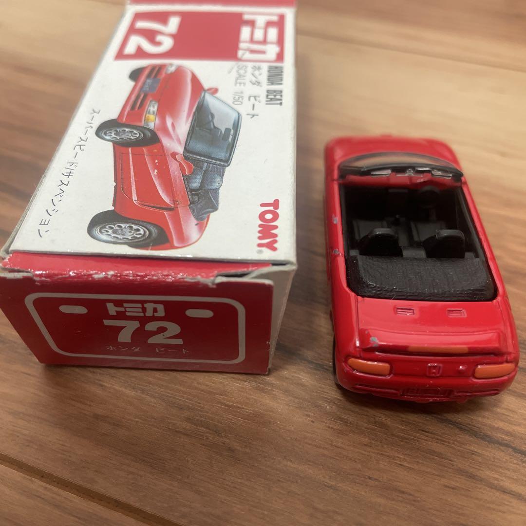 トミカ 72 ホンダ ビート 1/50 赤 - メルカリ