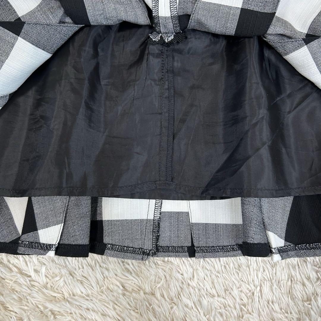 【美品】sheller シェリエ ギンガムチェック ZIP スカート S
