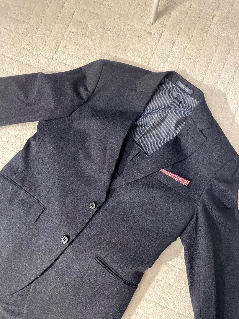 【美品】Brentwood ブレンウッド スーツ 韓国 セットアップ 紺色