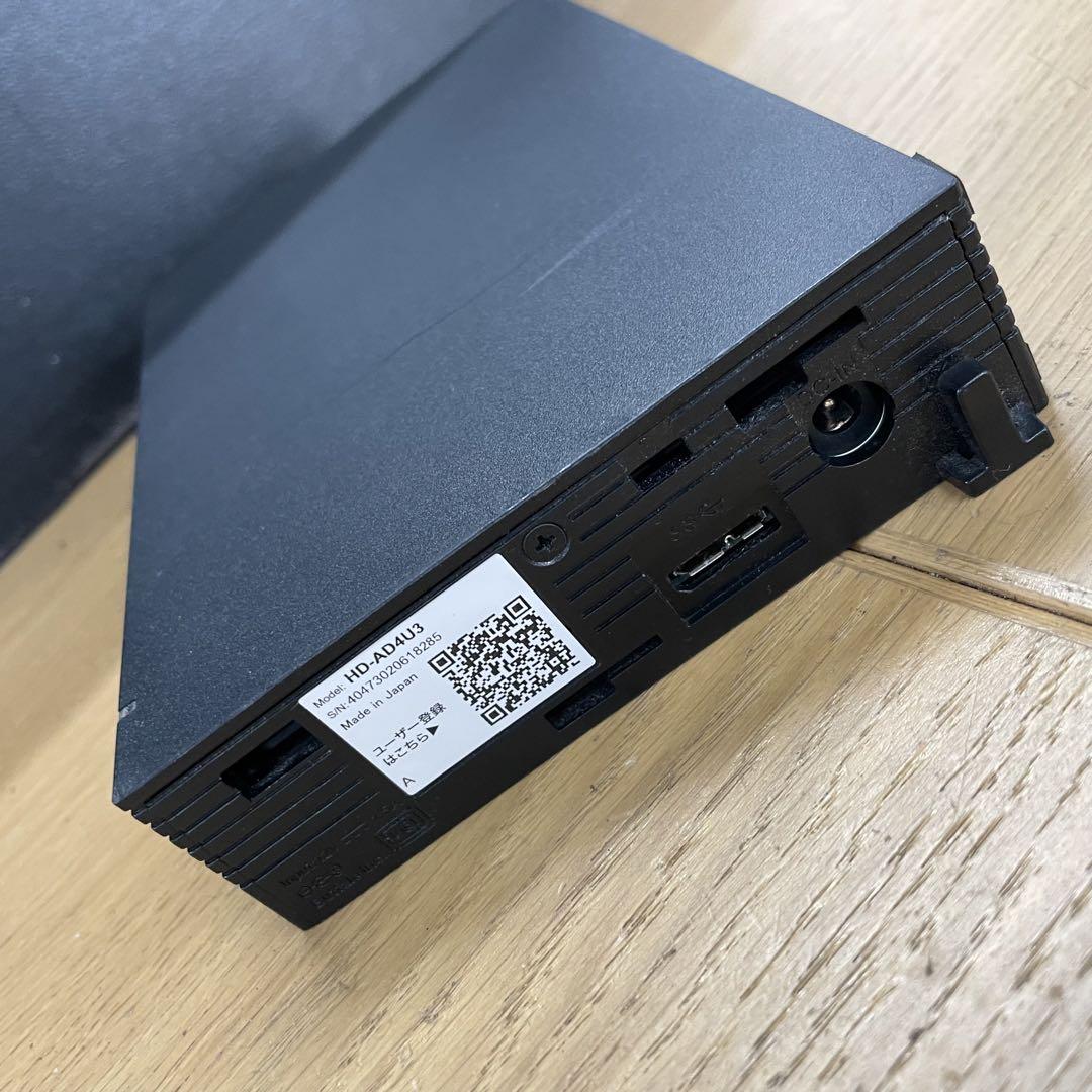 Baffalo 外付けHDD HD-AD4U 4TB バッファロー