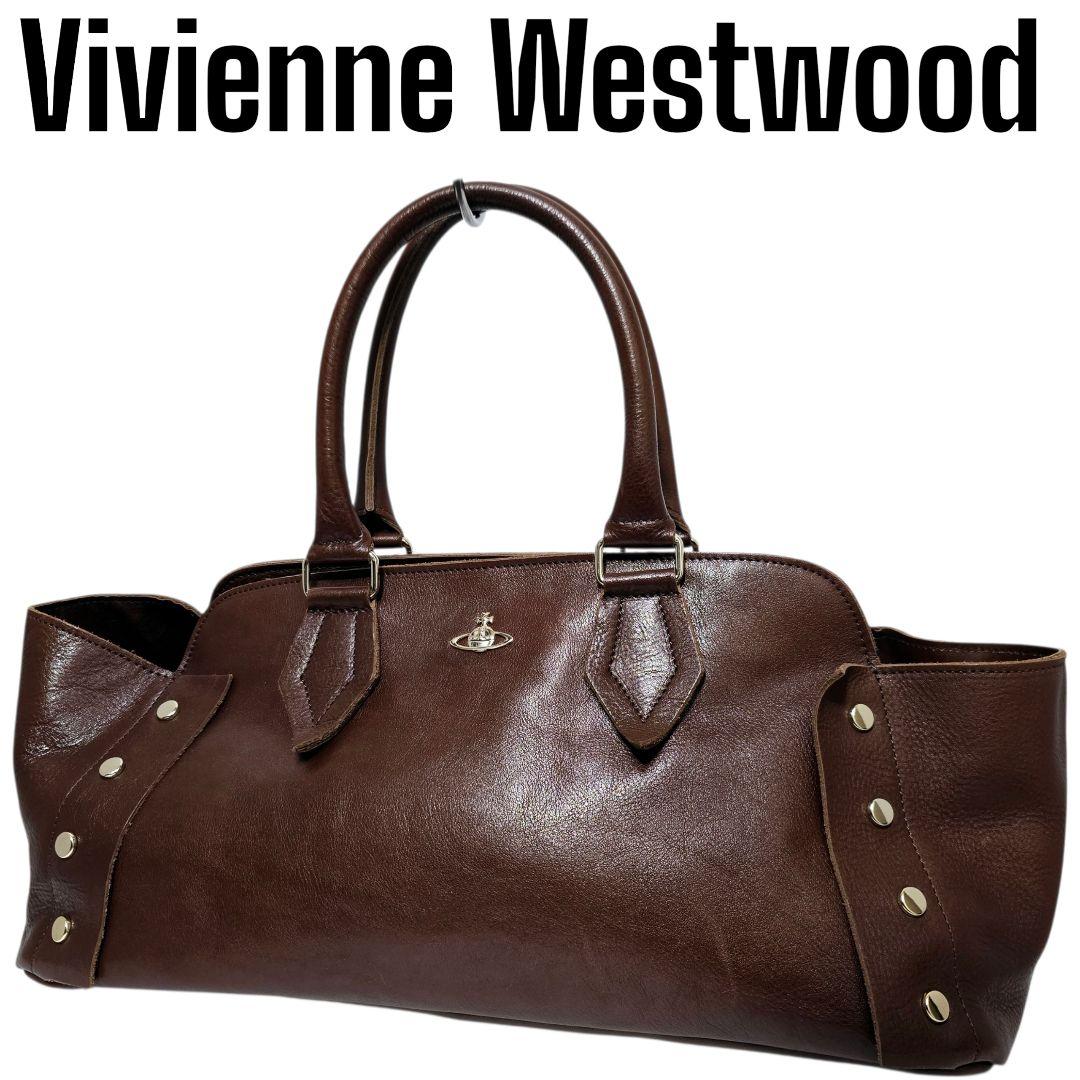 Vivienne Westwood レザー トートバッグ ハンドバッグ オーブ
