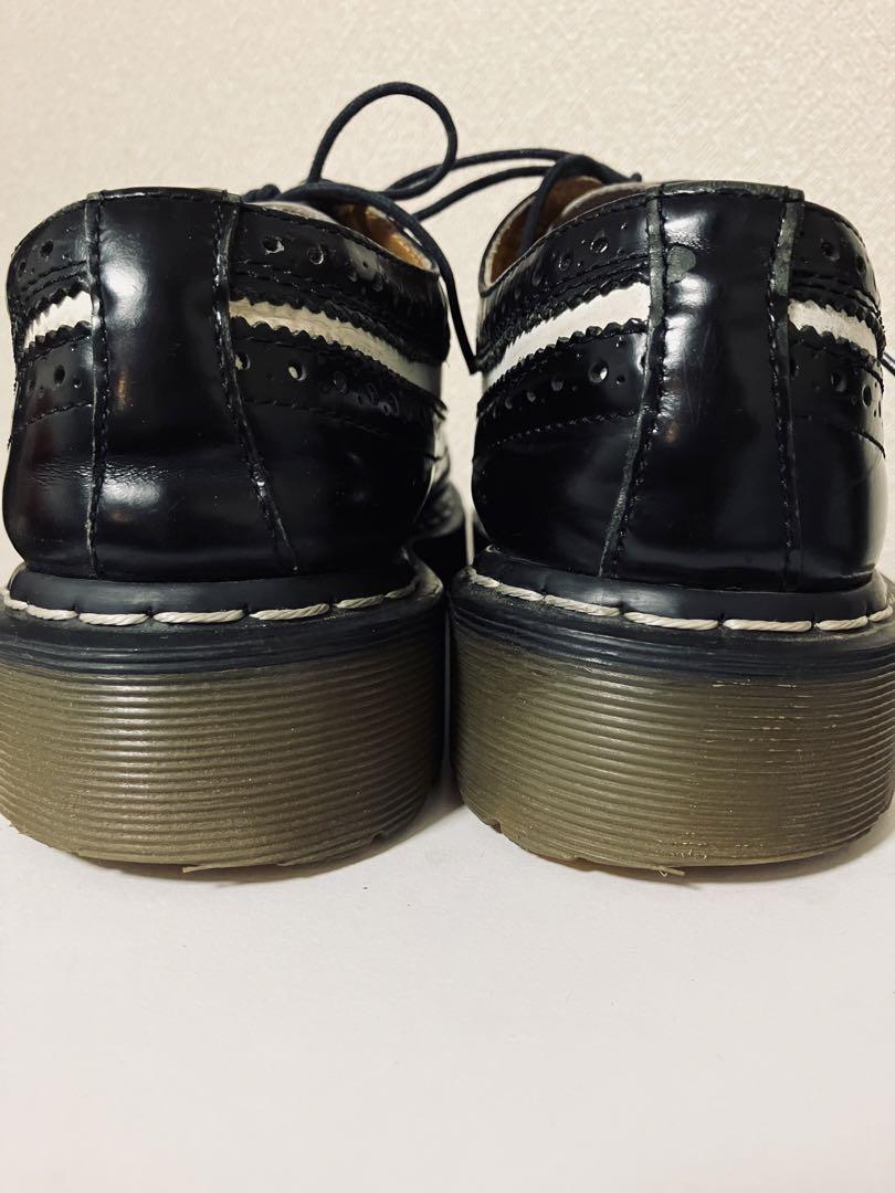 Dr. Martens ドクターマーチン ウイングチップ 白黒 メンズ