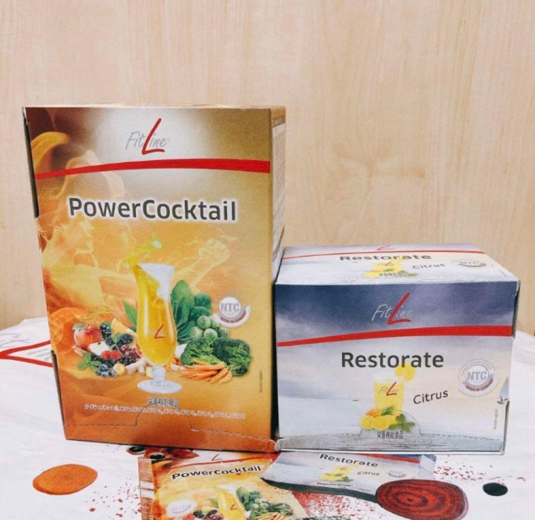 フィットライン　酵素　パワーカクテル　レストレイト　2箱セット