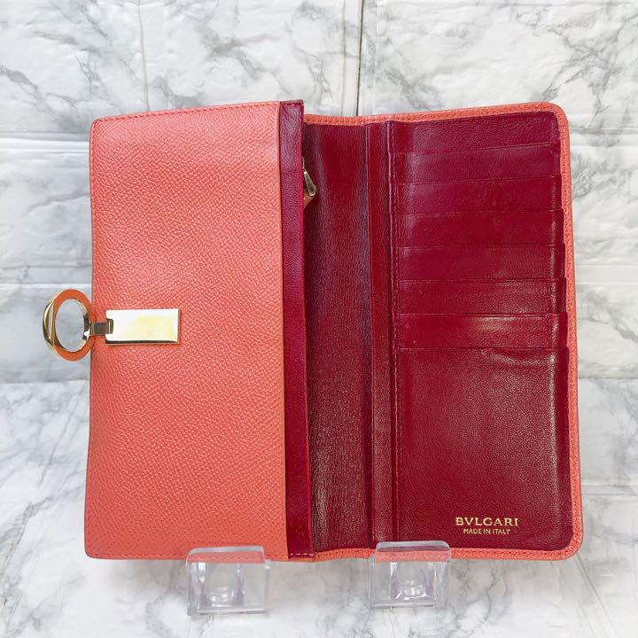 超歓迎通販 BVLGARI リングクリップ レザー レディース WU90Y-m42781987944 ブルガリ 長財布 ロゴ 定番人気HOT