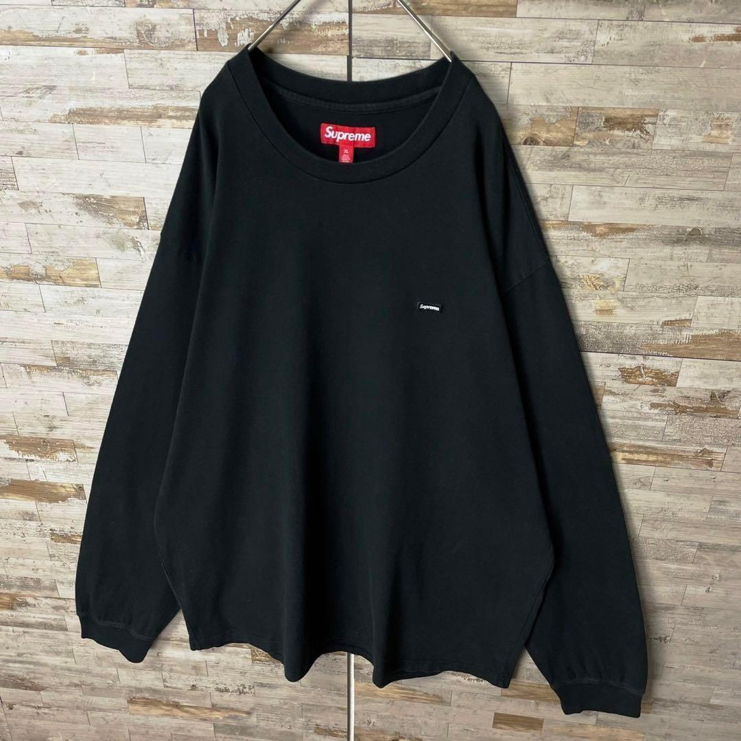 3234U【美品・ＸＬ】シュプリーム☆スモールボックスロゴ 長袖Ｔシャツ