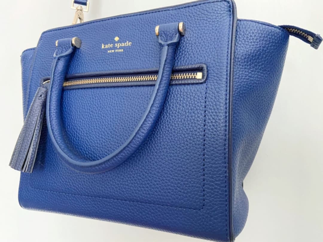 ケイトスペード◇レザー2wayバッグ◇ブルー | activoskateshop.com