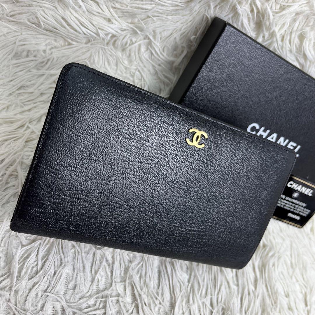【極美品】CHANEL 長財布 フラップウォレット ココマーク カード、箱付き 画像19