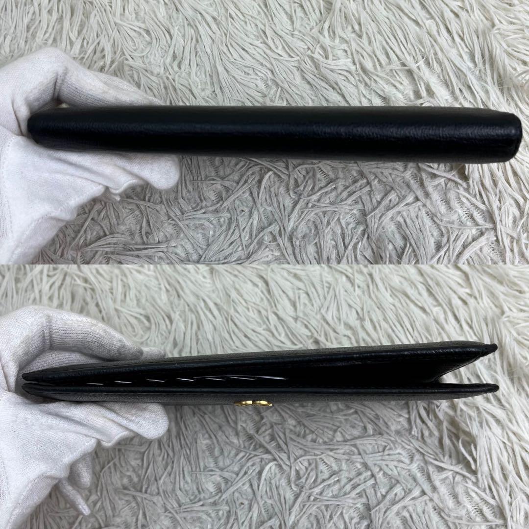 【極美品】CHANEL 長財布 フラップウォレット ココマーク カード、箱付き 画像5