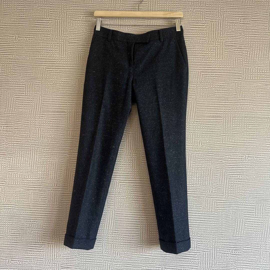 【美品】TOMORROWLAND☆ウールシルクパンツスーツ セットアップ