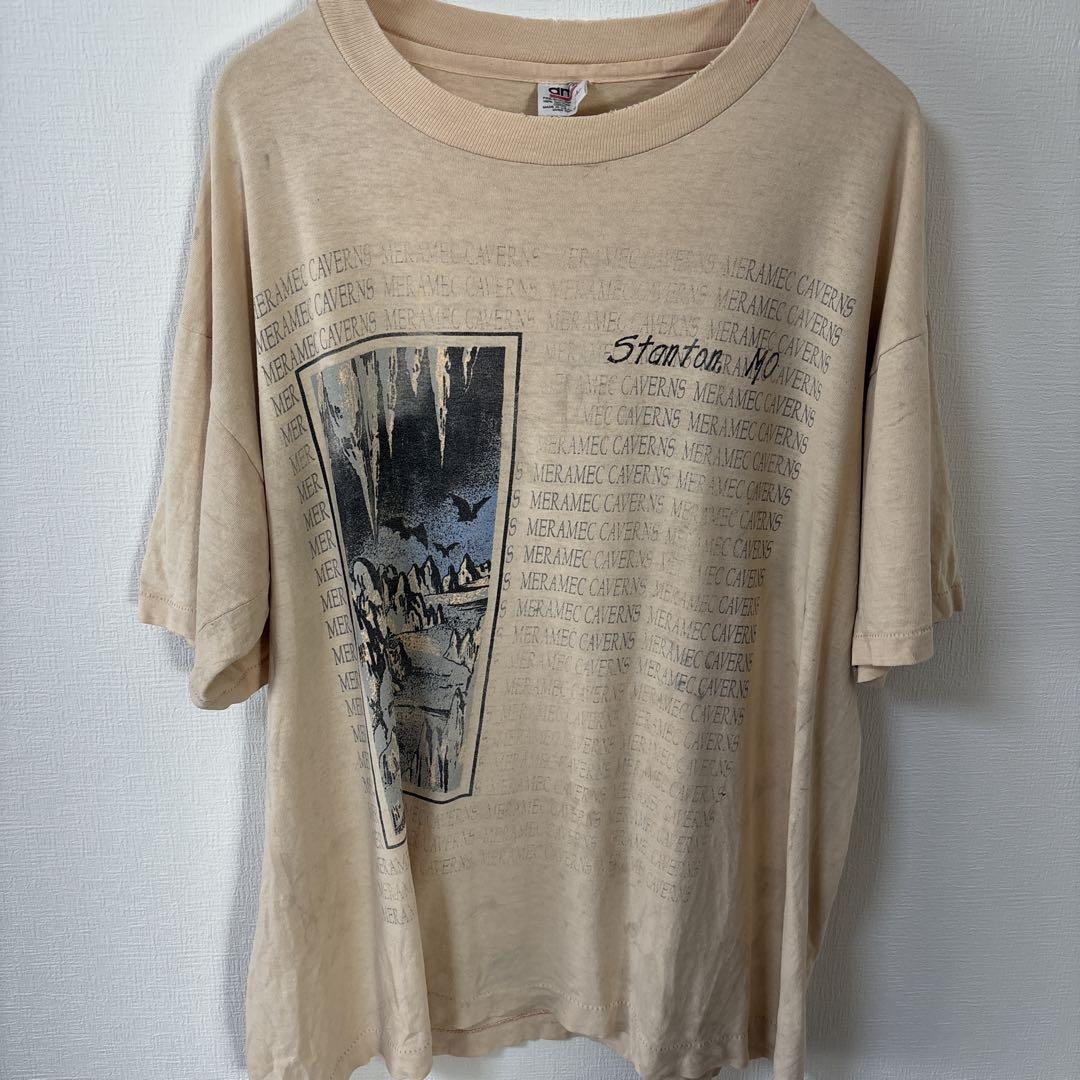 90s USA製 anvil Tシャツ tee フェード ボロ ジャンク レア
