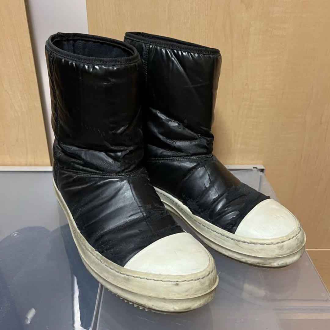 rickowens shearling ankle boots drkshdw